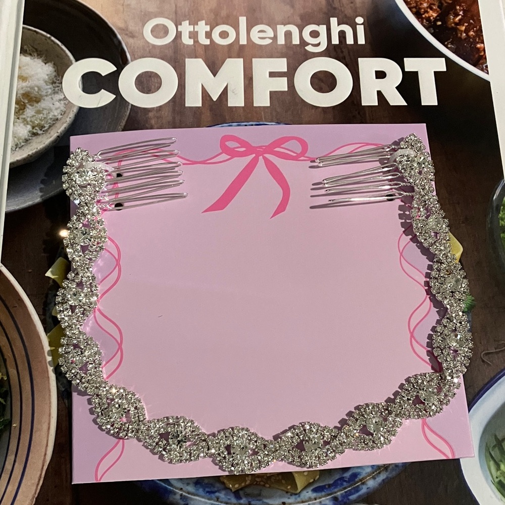 Silver Rhinestone Hair Comb